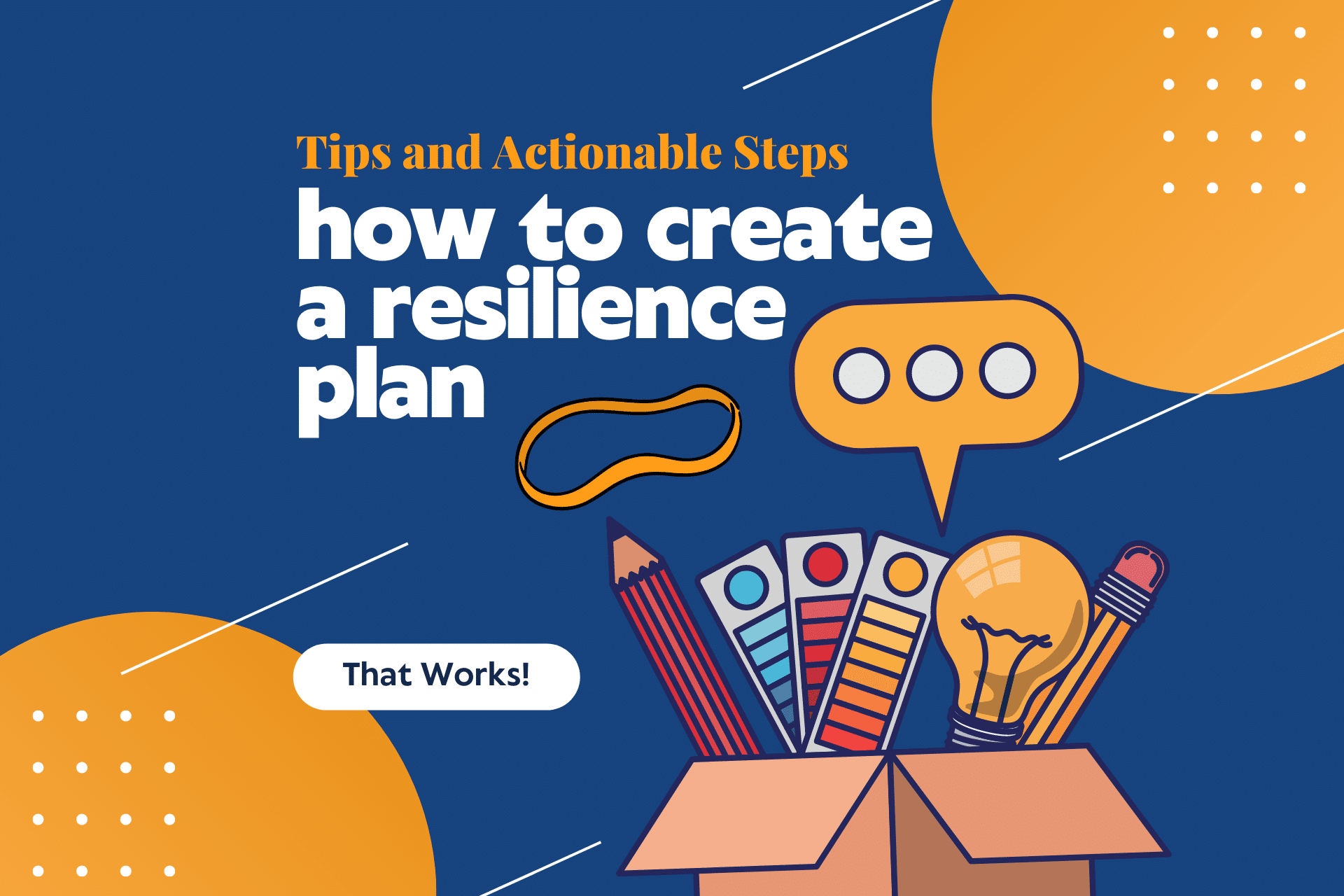 how to create a resilience plan