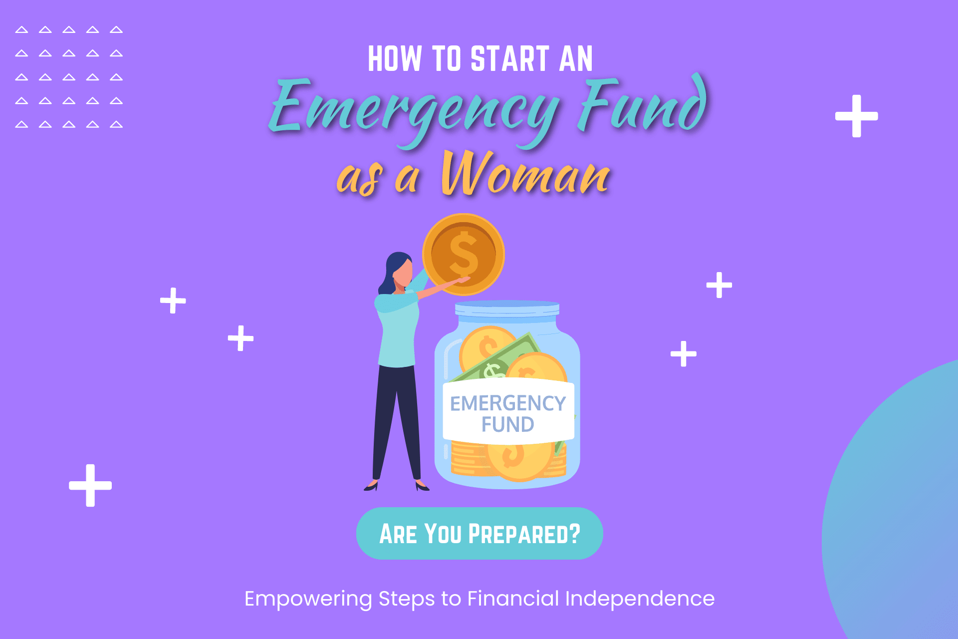 how to start an emergency fund as a woman