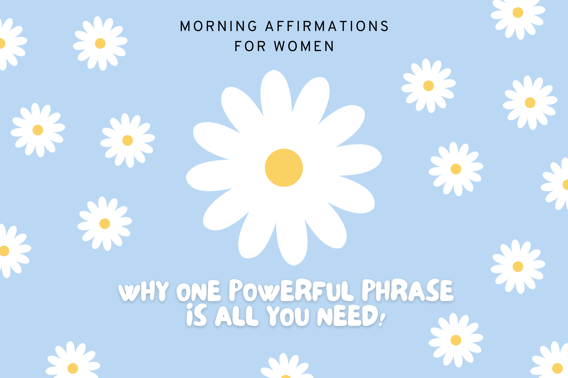 morning affirmations for women