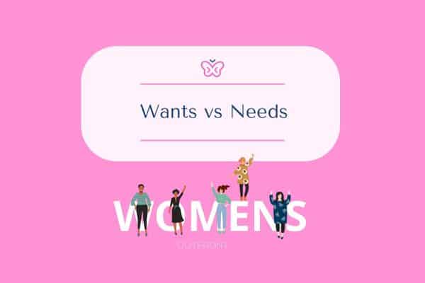 wants vs needs graphic